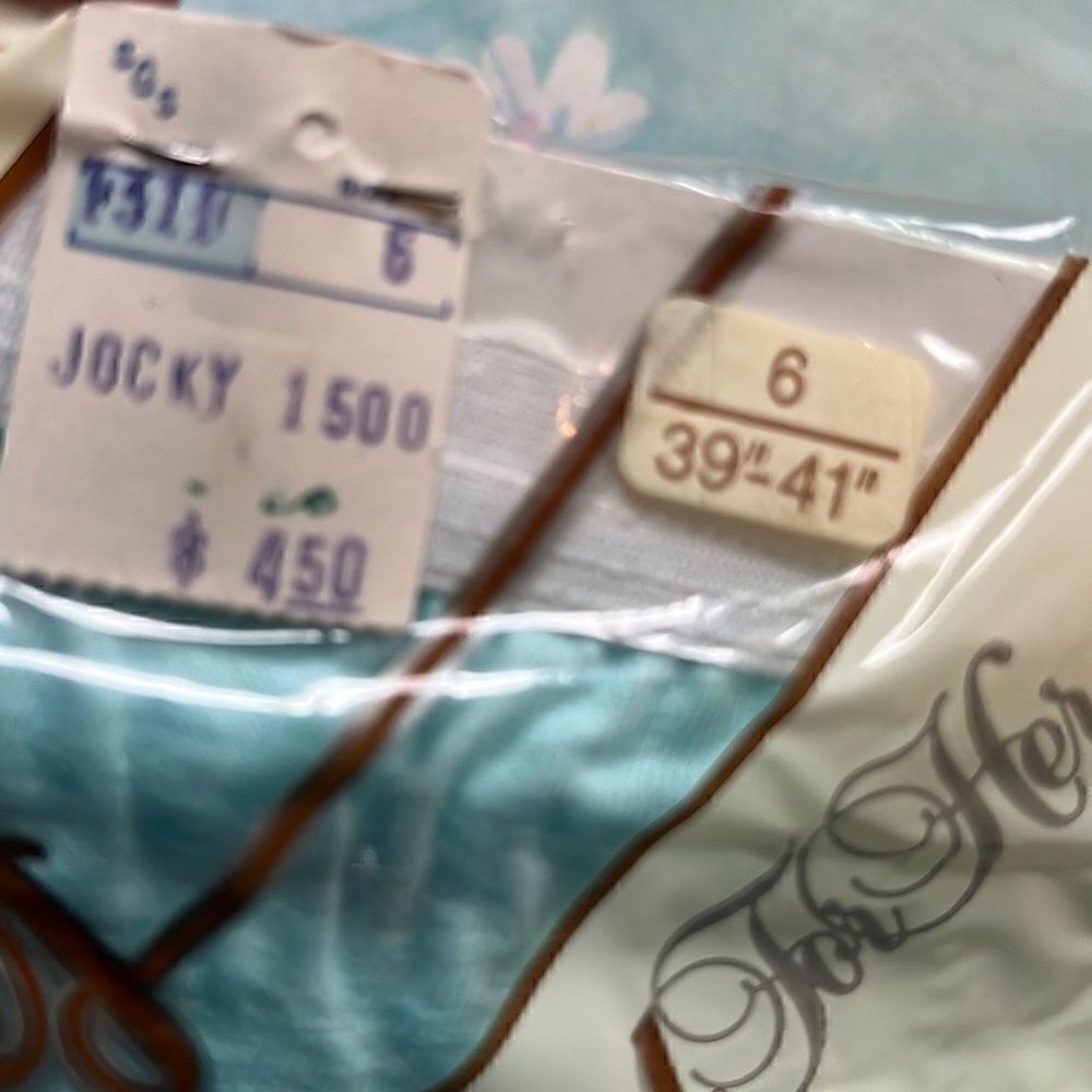 Vintage Jockey for Her Cotton Brief NIP *1 PAIR* Size 6 - Picture 7 of 7
